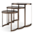 Luxury Fendi Casa Anya: Elegant Coffee Table Set 3D model small image 2