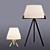 Modern Brass Table Lamps 3D model small image 3