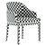  Sleek Wolf Dining Chair 3D model small image 3