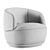 Sleek Orbit Armchair 3D model small image 4