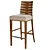 Rustic Elegance: Costantini Pietro Charm Stool 3D model small image 1