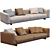 Luxury Modern Roger Sofa by Minotti 3D model small image 2