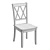 French Cottage Style Solid Wood Cross Back Chair 3D model small image 6