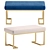 Elegant Richmond Bench in 3 Color Options 3D model small image 3