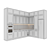 Neoclassic112 Kitchen: Customizable Size & Color 3D model small image 6