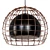 Black Metal Pendant Lamp 3D model small image 1