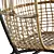 Relax in Style with the Chill Rattan Hanging Chair 3D model small image 3