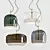 Jube 2 Pendant: Sleek Metal and Glass Pendant Lighting 3D model small image 1