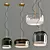 Jube 2 Pendant: Sleek Metal and Glass Pendant Lighting 3D model small image 2