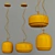 Jube 2 Pendant: Sleek Metal and Glass Pendant Lighting 3D model small image 3