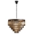 Elegant Crystal Pendant Lamp 3D model small image 5