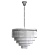 Elegant Crystal Pendant Lamp 3D model small image 9