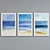 Modern Watercolor Landscape Picture Frame Set 3D model small image 4