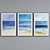 Modern Watercolor Landscape Picture Frame Set 3D model small image 5