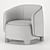 Luxurious Taru Armchair: Elegant Comfort by Ligne Roset 3D model small image 5