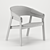 Modern Scandinavian Style Lounge Chair 3D model small image 4