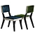 Plush Companion Velvet Chair 3D model small image 9
