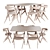 Modern SLAB Chair by Tom Dixon for Stylish Dining 3D model small image 1