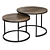 Sleek Round Stacking Coffee Table 3D model small image 1