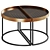 Art Deco Inspired Coffee Table Set 3D model small image 4