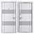 Alaska (Favorit) Entrance Metal Door - 900x2050 mm 3D model small image 4