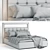 Modern and Elegant Chloe Bed 3D model small image 3