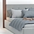 Modern and Elegant Chloe Bed 3D model small image 5