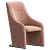 Elegant NAGI Upholstered Armchair - Viccarbe 3D model small image 1