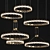 Elegant Nordic Crystal Chandelier 3D model small image 1