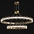 Elegant Nordic Crystal Chandelier 3D model small image 3