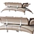 Safari: Stylish and Spacious Sofa 3D model small image 3