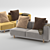 Modern Minotti Kettal Bed: Elegant Design & Superior Comfort 3D model small image 1