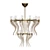 Elegant Honey Venetian Glass Chandelier 3D model small image 1