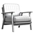 Lars Accent Armchair: Timeless Elegance & Contemporary Comfort 3D model small image 4