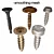 25-Piece Set of Self-Tapping Screws - High-Resolution Renders 3D model small image 6