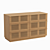 Mid-Century Inspired Oak Chest 3D model small image 1