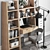 Versatile Workplace Set: Desk, Shelves, Lamp, Chair, Clock 3D model small image 6