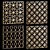 Title: Decorative Square Panels - Set of 22 3D model small image 1