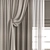 Elegant Curtain with 108k Polys 3D model small image 2