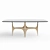 Elegant Barrel-Shaped Dining Table 3D model small image 2