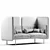 BUZZISPARK Modern Modular Sofa 3D model small image 3