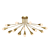 Lampatron Single 16: Elegant Brass Chandelier 3D model small image 1