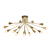 Lampatron Single 16: Elegant Brass Chandelier 3D model small image 2