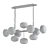 Nottingham Linear Chandelier: Elegant Illumination in 3D 3D model small image 2