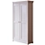 Riviera 2-Door Wooden Wardrobe 3D model small image 1