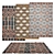 Versatile Set of 6 Rugs 3D model small image 5