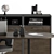 Wooden and Black Employee Desk 3D model small image 4