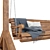Wooden Swing Bench 3D model small image 3