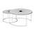 Delaney Marble Nesting Coffee Tables 3D model small image 2
