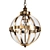 Elegant Glass Pendant Light 3D model small image 1